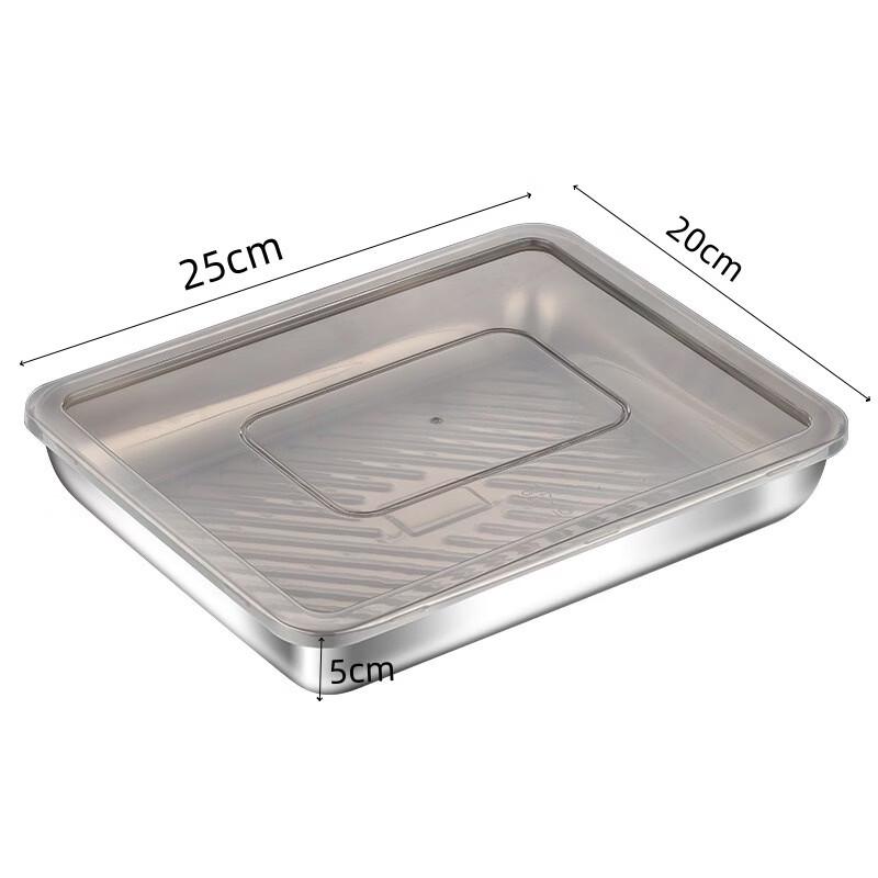 Diruien Stainless Steel Stackable Food Storage and Baking Pans