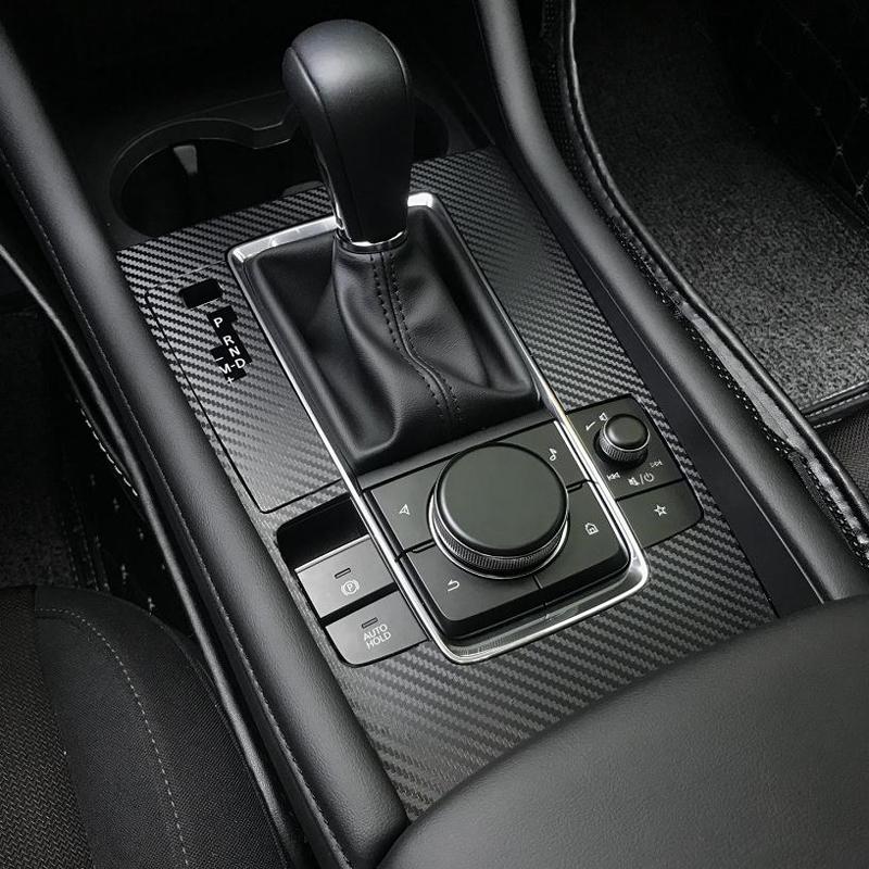 Car Styling Accessories Automobile Gear Panel Decorative Stickers For Mazda 3 Axela 2020 2021 2022