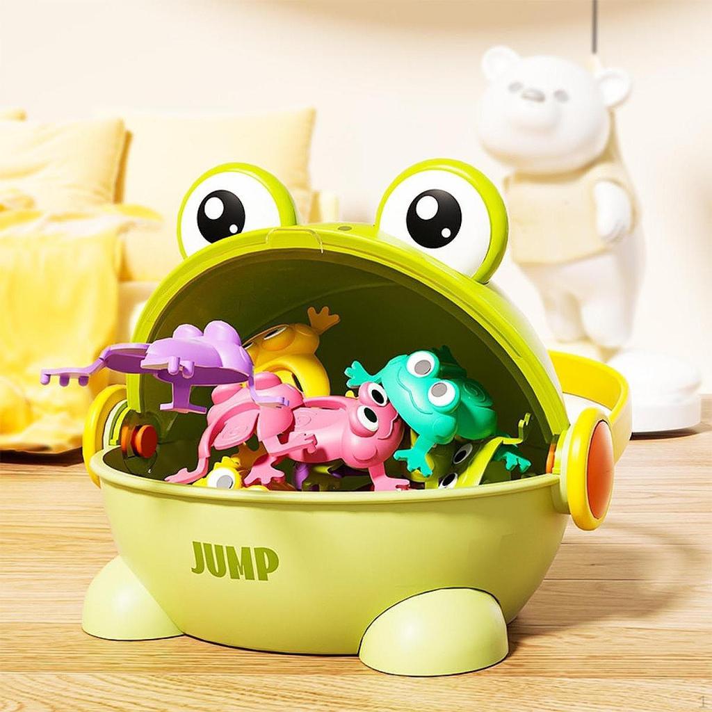 Assorted Colors Jumping Passover Frogs, Funny Bouncing Frog Toys for Children