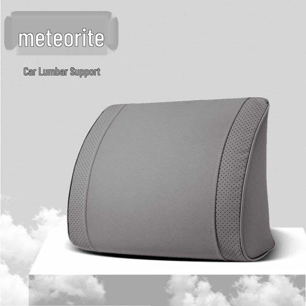 Luxury Leather Velvet Car Neck Pillow & Lumbar Support - Ideal for Drivers
