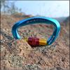 25KN Mountaineering Caving Rock Climbing Carabiner D Shaped Safety Master Screw Lock Buckle