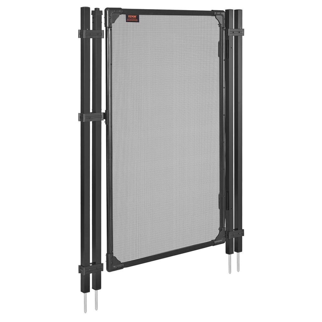 VEVOR Pool Fence Gate, 1.2 x 0.75 m Inground Swimming Pool Fences Gate, Outdoor Security Fencing Door Kit with Self-Closing and Self-Locking Design
