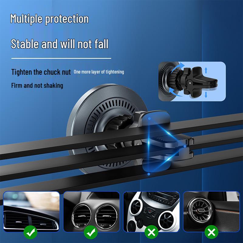 15W MagSafe Wireless Car Charger with Ambient Light for Navigation