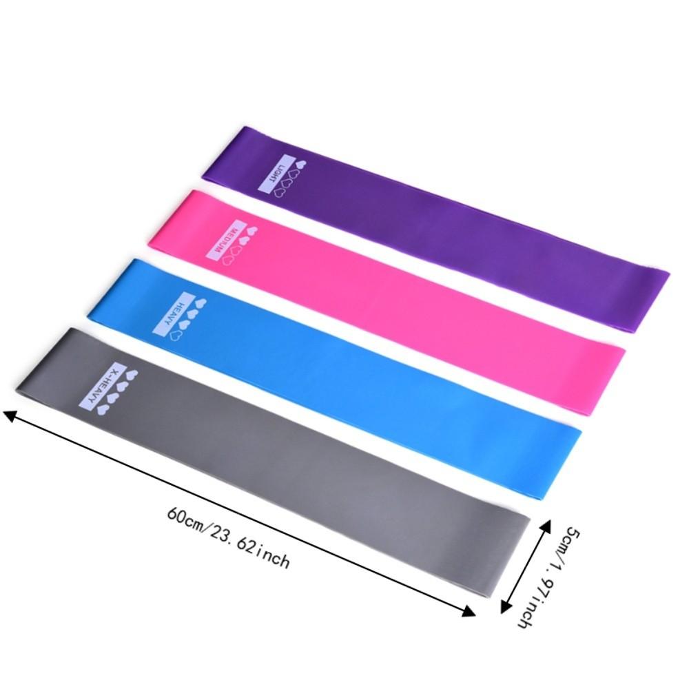 5PCS Color Coded Loop Bands Latex Resistance Loop Bands Portable Resistance Bands Set  Leg Workout