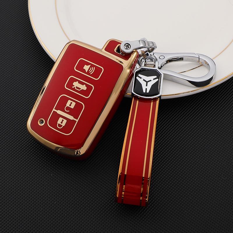 Toyota Key Case for 13th Gen Crown, Reiz, Old Prado, Land Cruiser, and Ruis - Women's Shell Buckle