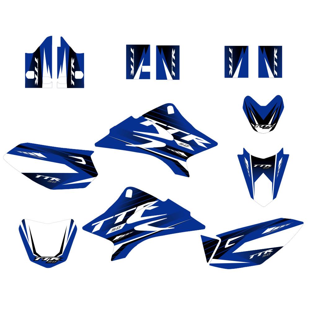 Kompletní sada polepů pro Yamaha TTR50 (2006-2015) - Grafické samolepky na pozadí