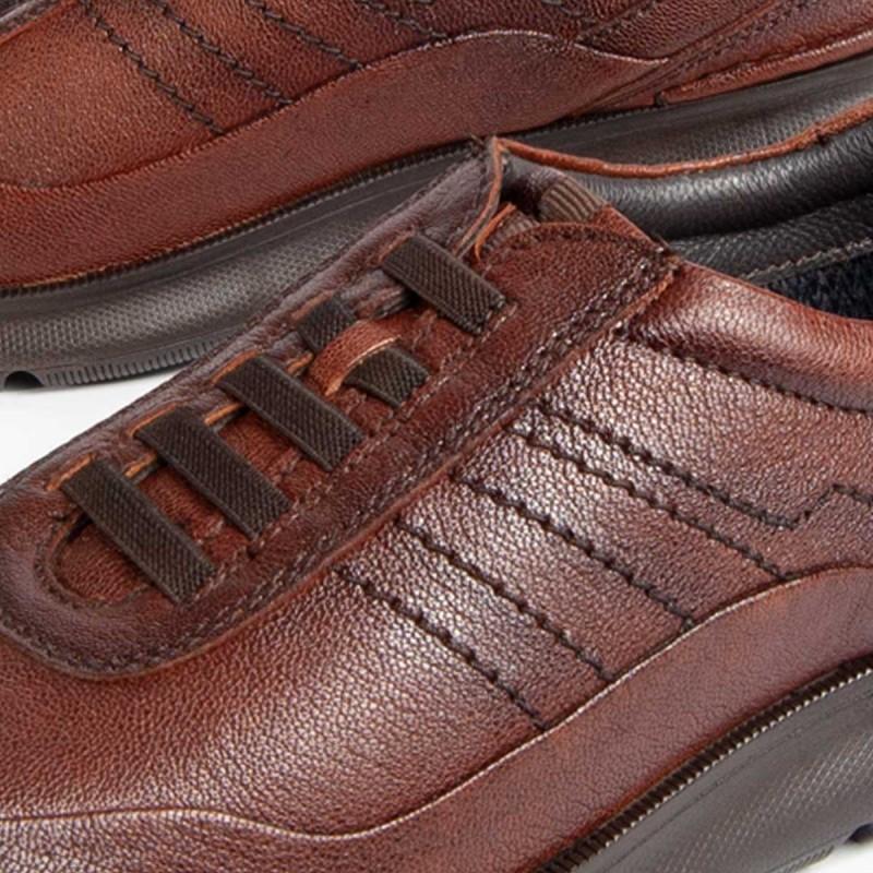 Zapato De Piel Para Hombre. Purapiel Confore7 98988