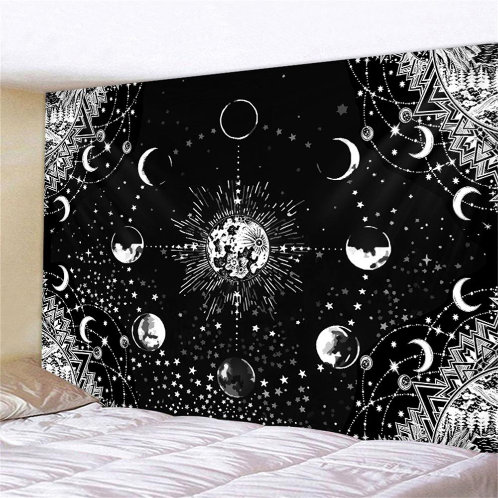 Freya Witchcraft Sun Moon Tapestry  Bohemian Polyester Wall Hanging