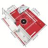 1 set Aluminum Router Table Insert Plate for 65mm Diameter Universal Trimming Machine with Miter Gauge Profile Fence