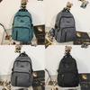 Nylon School Backpack For Teens With Design And Laptop Compartment