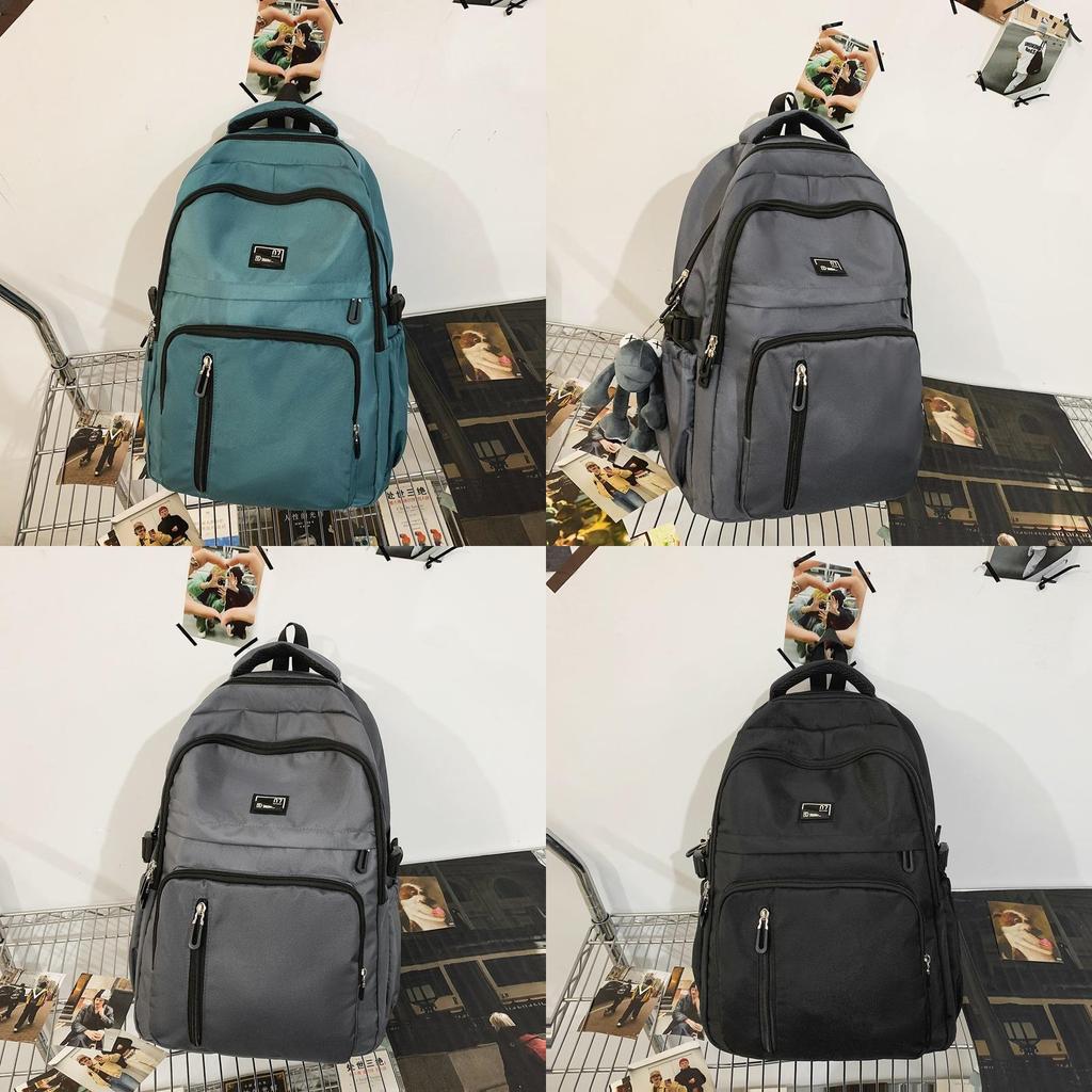 Nylon School Backpack For Teens With Design And Laptop Compartment