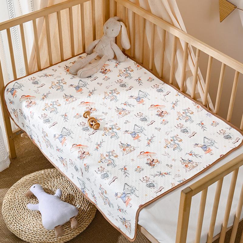 A-class Soft Cotton Leak-Proof Baby Diaper Pad - Machine Washable and Skin-Friendly Crib Mattress.