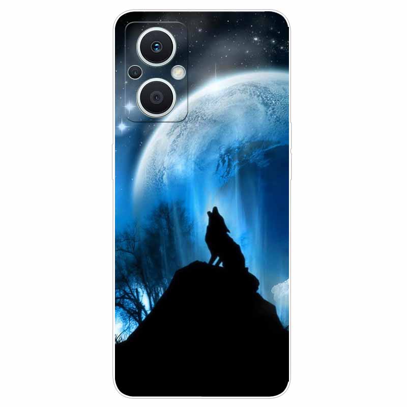 Soft Case for Reno8 Lite Cover Print TPU Silicone Clear Funda Cases for OPPO Reno 8 Lite 5G Case Reno8Lite Slim Landscape Cat
