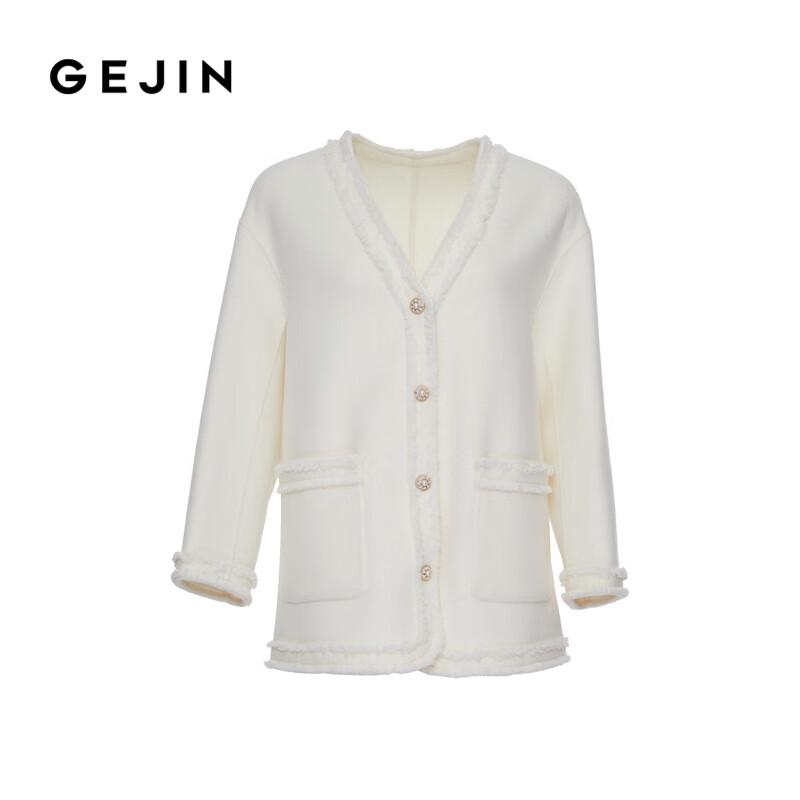 Gejin Women s Double-sided Wool Coat L