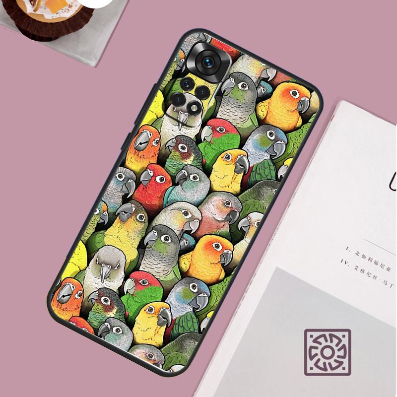 Colorful Parrots Case For Xiaomi Redmi Note 14 13 12 11 10 15 Pro Plus Redmi 15 13 13C 10C 12C 14C 15C Cover