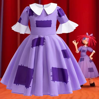 New Girls Dress Cosplay Magic Number Circus Jacata Halloween Dress Up Skirt