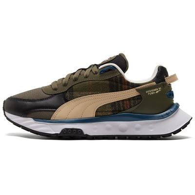 Wild Rider Flannel Mens Sneakers Green Blue 384186-02