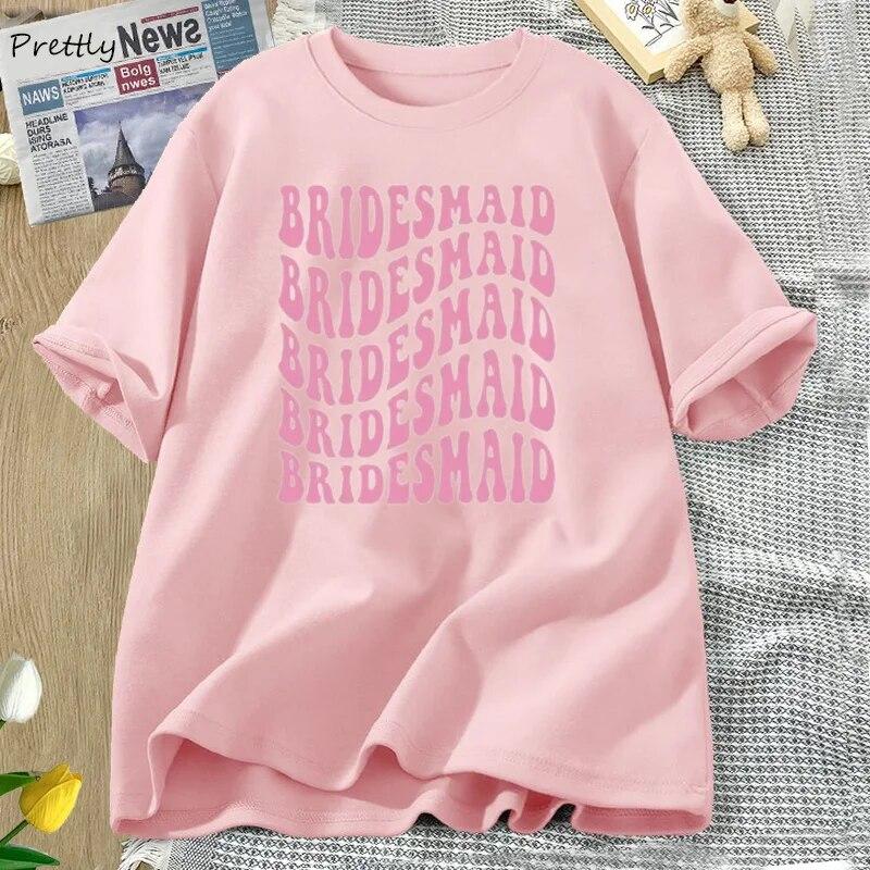 Brautjungfer T-Shirt „Team Braut“ – Baumwolle, Für Hochzeit, Junggesellenabschied, Damen