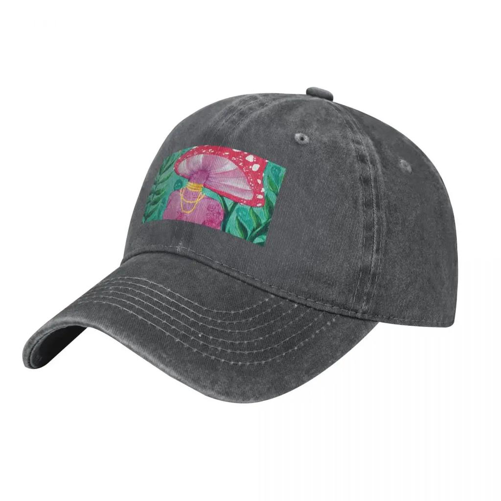 Mushroom Deity Baseball Cap Winter hat funny hat Sunscreen Fishing cap Caps For Women Unisexs