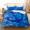 Mediterranean Bedding Dark Blue King Size Duvet Cover Pillow Case Ship's Anchor Bed Cover Double Quilt Cover Set Blue 228x228