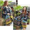 Bohemian Ethnic Hooded Cape Shawl - Women's Autumn/Winter Yunnan & Korean Style