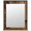 Wall Mounted Bathroom Furniture Set 2 pcs Brown Particleboard