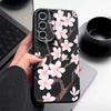 Hand-drawn Style Sakura Case For Samsung Galaxy A57 A37 A17 A56 A36 A26 A16 A55 A35 A25 A15 A54 5G S21 FE S22 S23 S24 Plus S25 Edge S26 Ultra