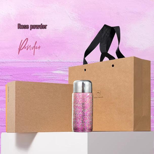 Kashima Pure Titanium Luxury Insulated Water Cup – Elegant, Portable, High-End Gift 300ML