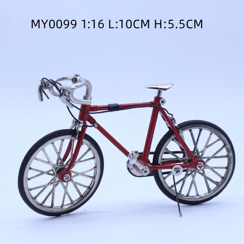 1:10 Miniature Alloy Bicycle Model with Brake and Movable Wheels
