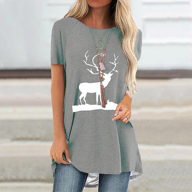 Vintage Raglan Sleeves Fashion T Shirts Ladies Casual Beautiful Ladies Printed Short Sleeves Comfortable Tops XS-8XL