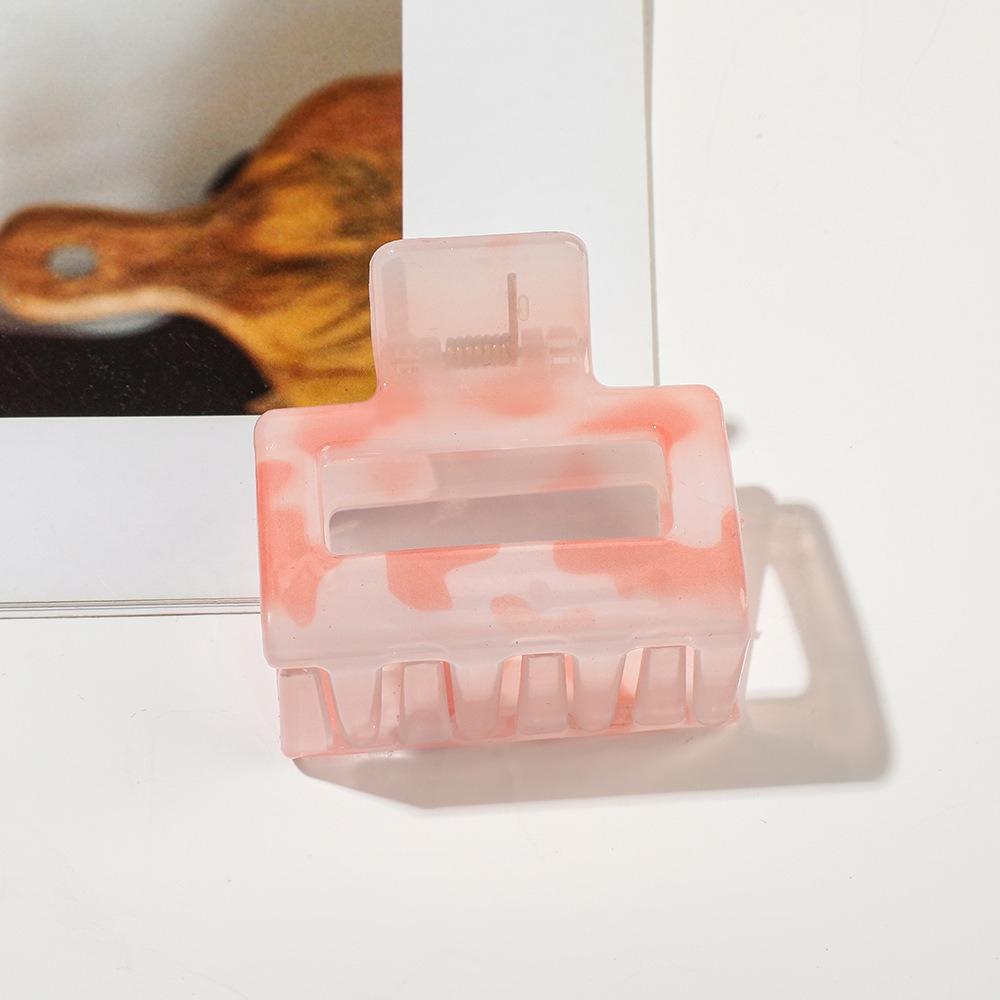 High-end Smudge Small Hairpin Female High Ponytail Plate Hair Clip Flower Square Grab Clip Hair Accessories