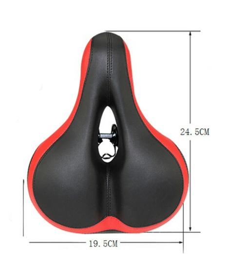Ergonomic Bike Seat, Double Shock - Absorption & Hollow Ventilation, Ultra Soft Comfortable Non - Slip Waterproof Bicycle Saddle