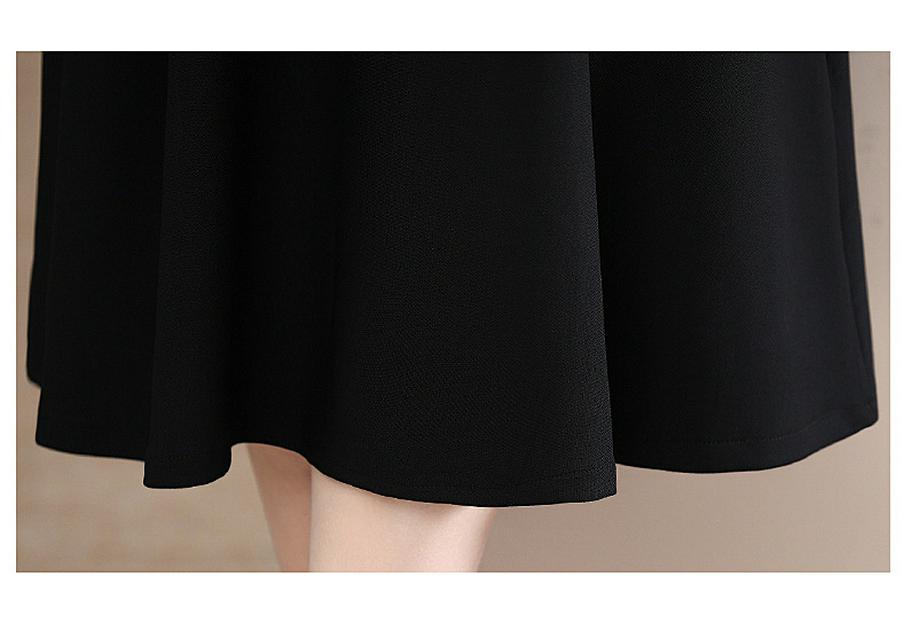 Stylish Autumn Long Sleeve Two-Piece Dress for Middle-Aged Women