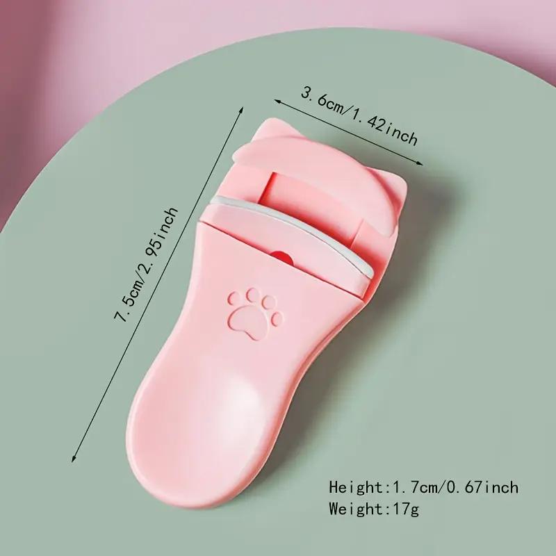 Niedlicher Mini-Wimpernbieger in Katzenform, Manuell, Keine Batterie erforderlich, Mit sicherem Griff für langanhaltende Schwünge, Professionelles Make-up-Werkzeug