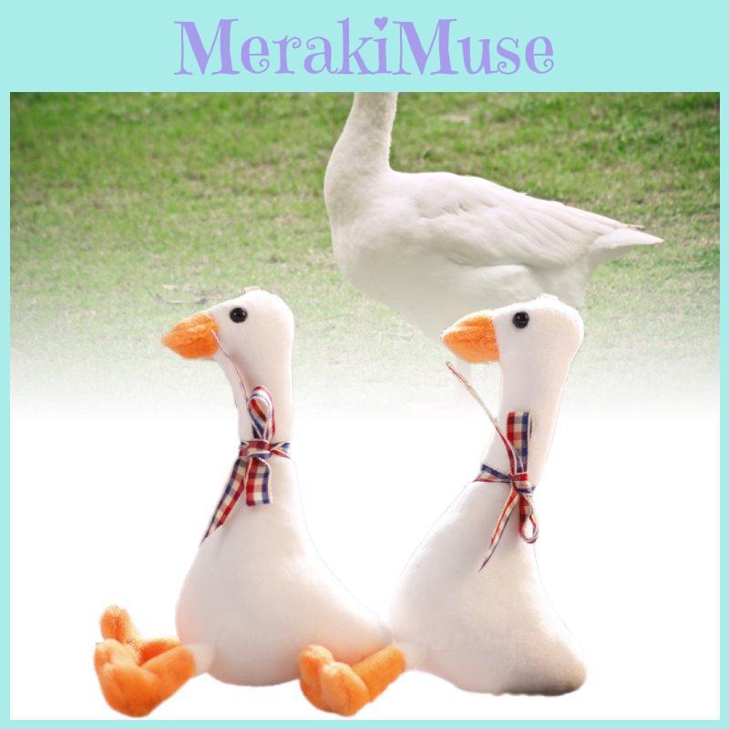 Soft Goose Plush Toy Keychain Mini Stuffed Animal Bag Decoration In 18cm Size