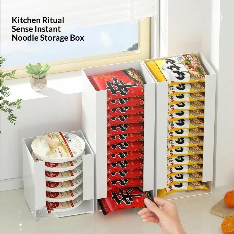 Scatola Multifunzione per Ramen Istantanei Organizer da Cucina per Tazze di Ramen Perfetta per l'Organizzazione della Dispensa Conservazione Alimentare