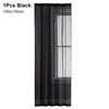 1/2Pcs Rod Pocket Voile Sheer Curtain Door Drape Shades  Living Room Bedroom Kitchen Decoration