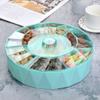 Creative Divided Candy Box With Lid Living Room Office Transparent Snack Tray Fruit Tray New Year Festive Plastic Dried Fruit