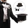 Party Magician Accessory Bundle Includes Cape Hat Wand Bows Tie for Cosplay Fun