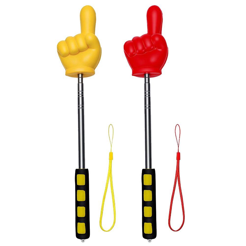 2pcs Telescopic Extendable Finger Pointer Soft Grip Handle Teacher Hand Pointer Reading