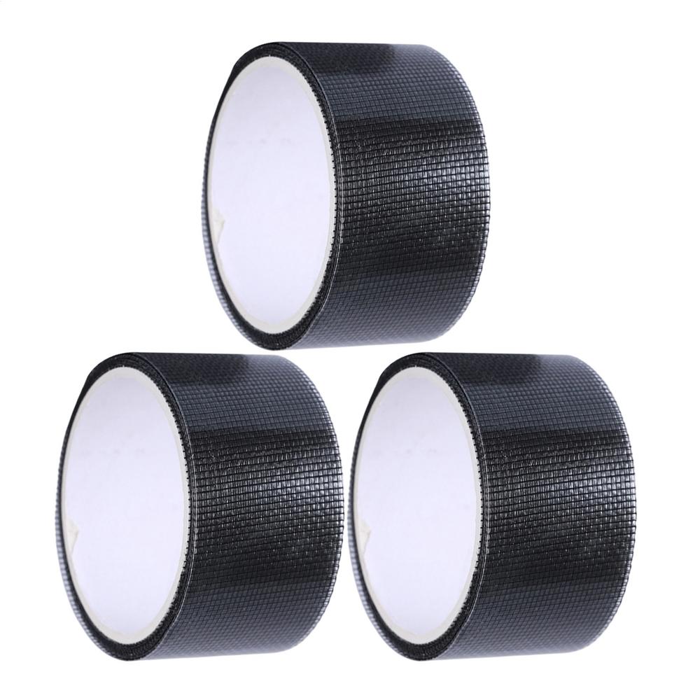 Screen Tape Mesh Repair 3 Rolls 1.97in x 6.56ft Self-Adhesive Waterproof Screen Patch Repair Kit for Patio Balcony Door Net чёрный