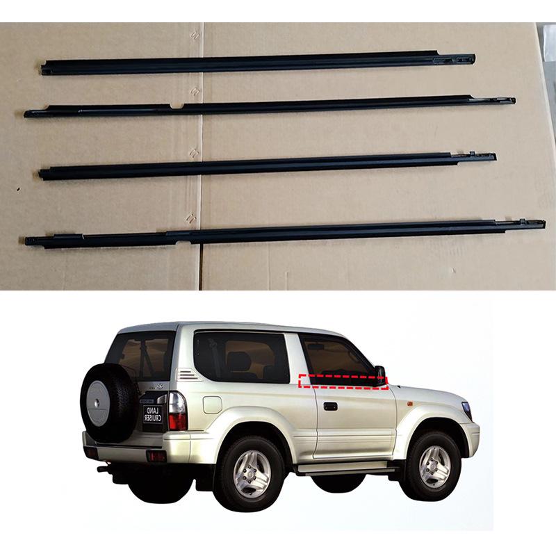 

Toyota Land Cruiser LC90 (1996-2002) Exterior Door Window Weatherstrip Trim чёрный