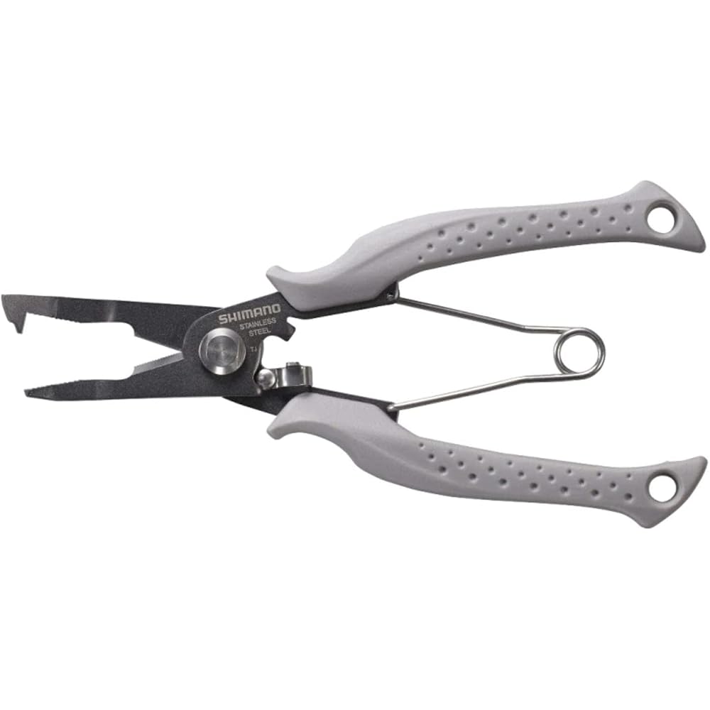Shimano CT-562P Fishing Scissors Knife Power Pliers 185mm Light Gray