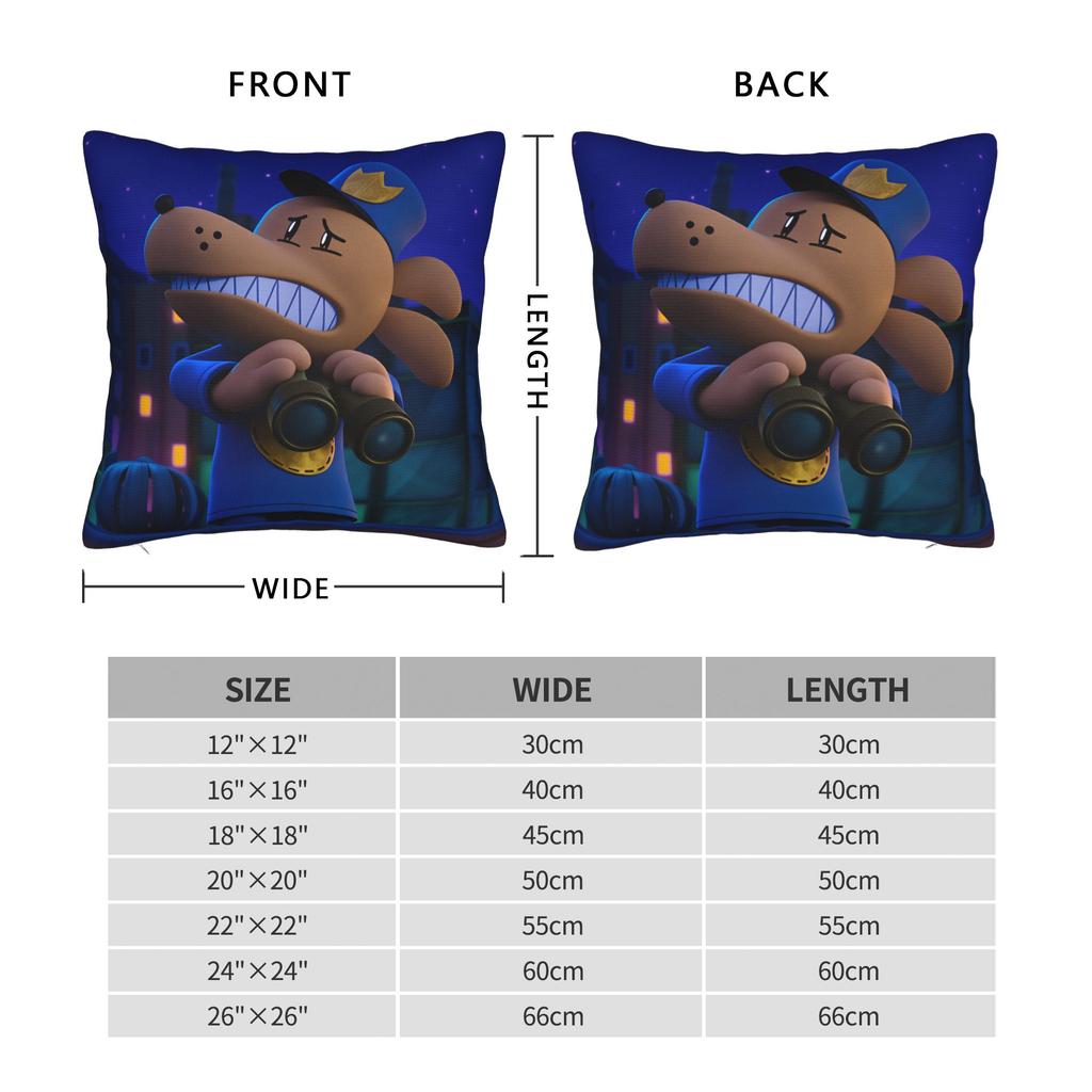 Comic Cartoon D-Dogmans Pillow Cover  Comfy Cushion Cover Vintage Pillow Case For Living Room Chair