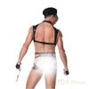 Police Cosplay Halloween Perfect for Stage and Events R-Dream Men's Costume, Sexy, SM, Costume, Nightclubs, Performances,