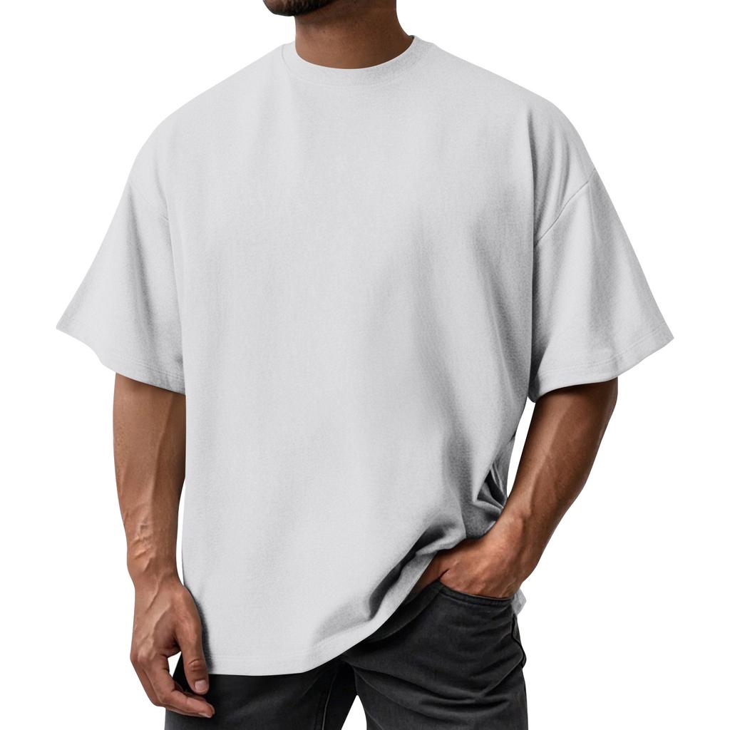 Herr sommarfärg kvalitet T-shirt kortärmad design tredimensionell topp