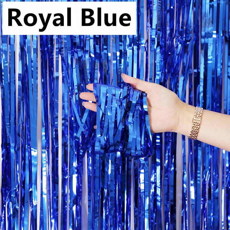 2/1Pack Party Background Wedding Decoration Foil Fringe Curtain Sequin Bachelorette Photo Backdrop Wall Curtain Birthday Gifts