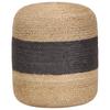 Day and Night - Day and Night Handmade Pouf Dark Grey 40x45 Cm Jute