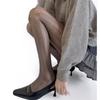 Ultra-Thin Shiny Silver Vertical Striped Stockings Children Show Thin Skin Gray Pantyhose Sexy Pure Desire Sexy Black Silk