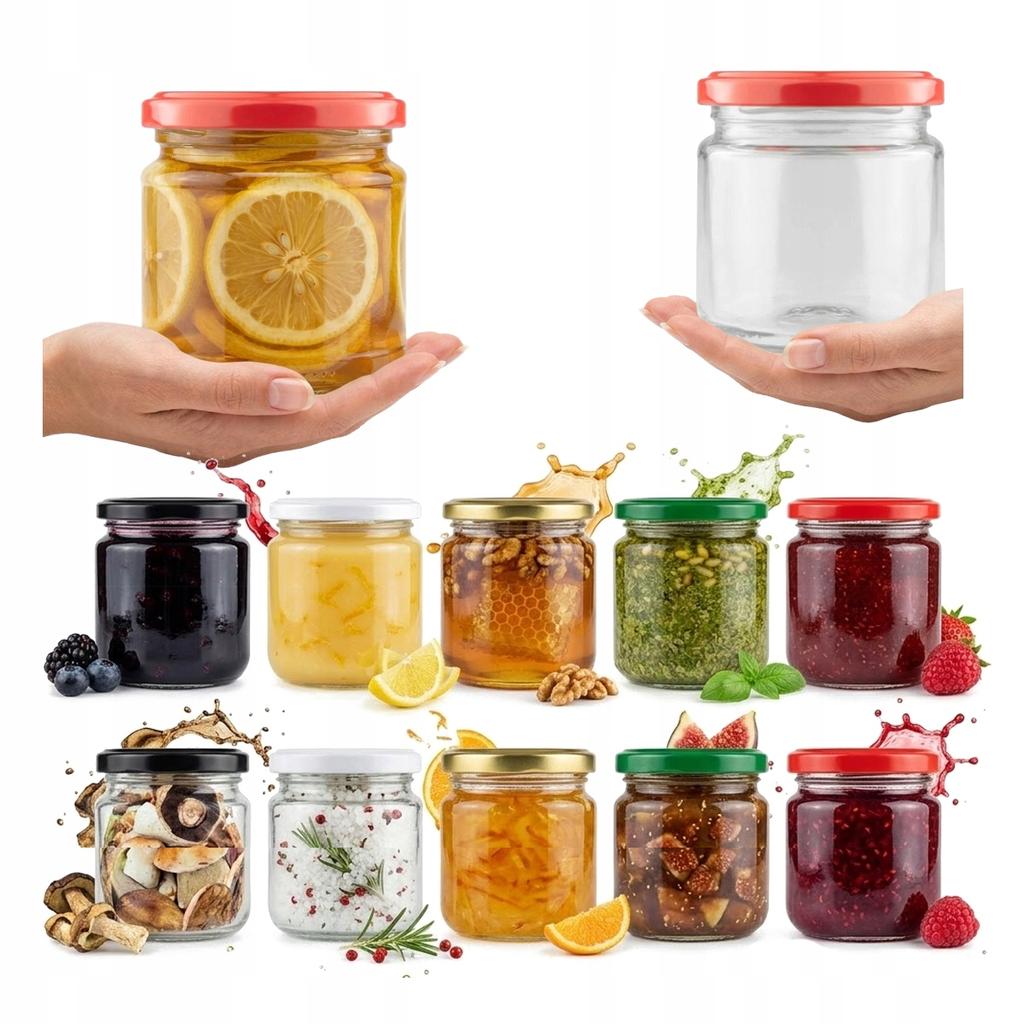 120 PCS Jar 200ML + LID FI66 JAM PRESERVES MONOPARTIES HONEY